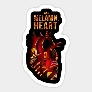 Melanin Heart Sticker